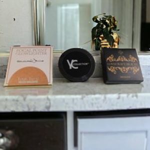 Makeup-Face Bronzer, Pressed Highlighter, Loose Setting Powder New In Box